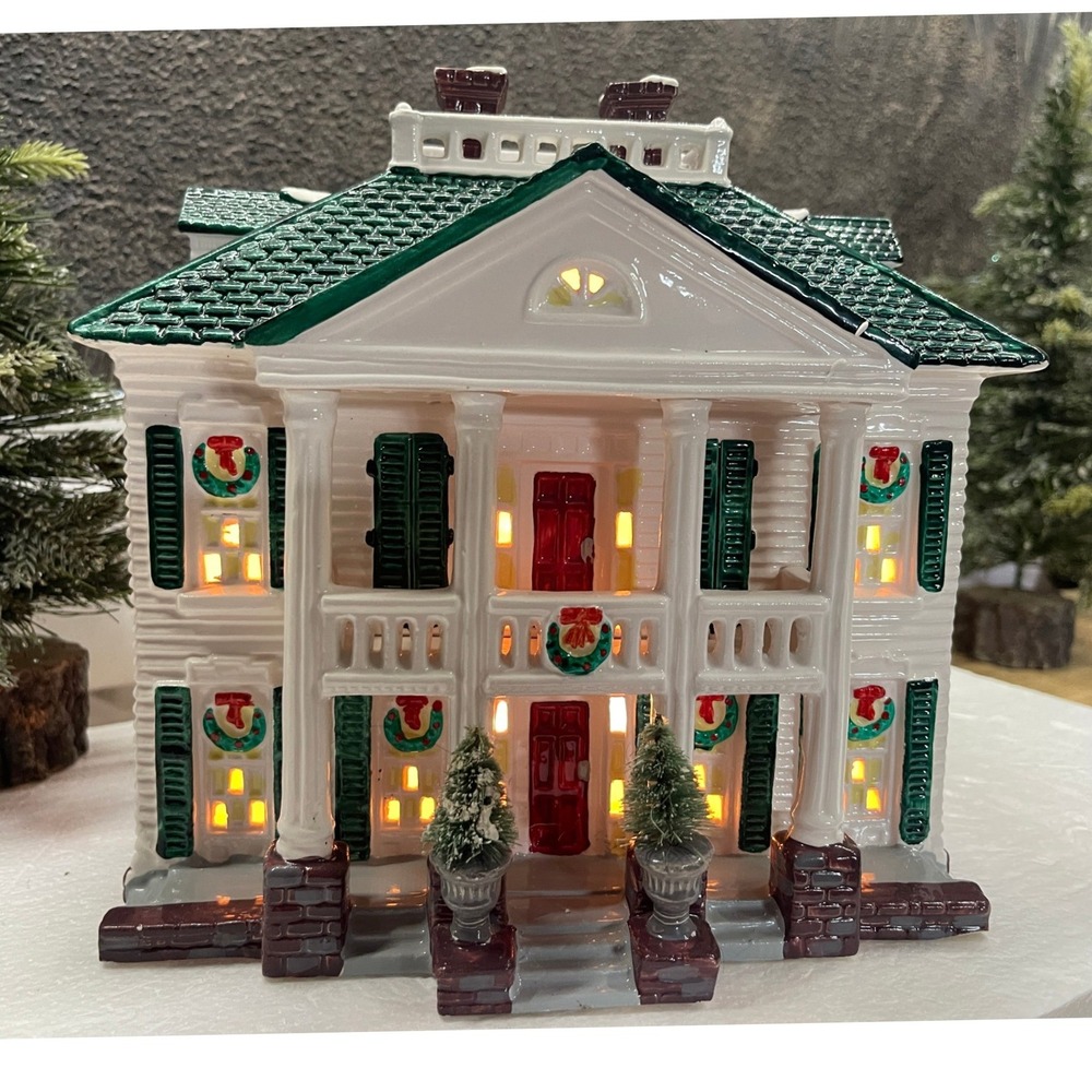 Department 56 Snow Village SOUTHERN COLONIAL House American Architecture 5403-8